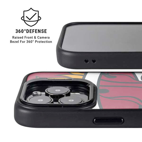 NBA Miami Heat Large Logo iPhone 15 Pro Kickstand Case